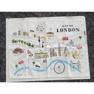 Map Of London Alice Tait Cotton Table 20" X 27" Mat